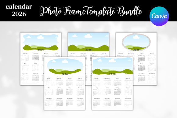 Download 2026 Calendar Photo Frame Bundle - Calendar Collection