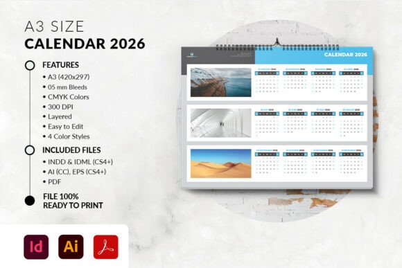 Download 2026 Landscape Calendar Printable - Calendar Collection
