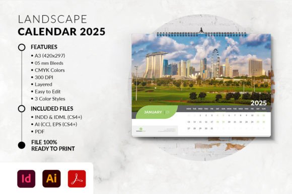Download Landscape Calendar 2025 - Calendar Collection