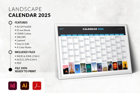 Download A3 Landscape Calendar 2025 - Calendar Collection