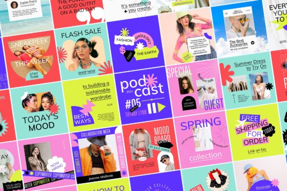 Download Fun Vibrant Instagram Kit - Instagram kit Collection