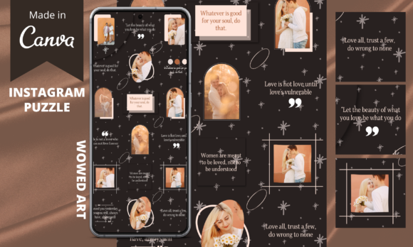 Download Luxury Instagram Puzzle Template - Instagram puzzle Collection