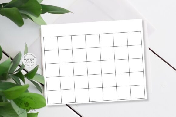 Download Printable Blank Calendar Page DIY Ready - Premium Bundle