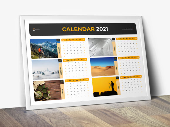 Download Landscape Calendar 2021 Modern Template - Calendar Collection