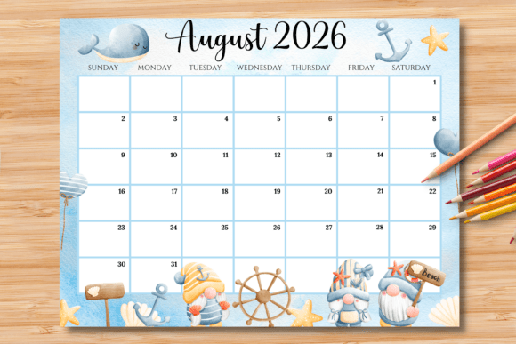 Download Editable/Fillable August 2026 Calendar - Premium Resources